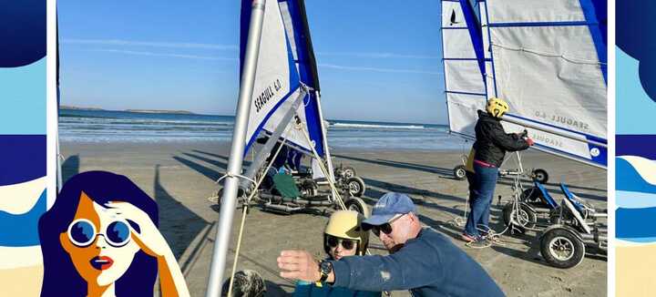 Baptême de char à voile avec Zef Attitud'