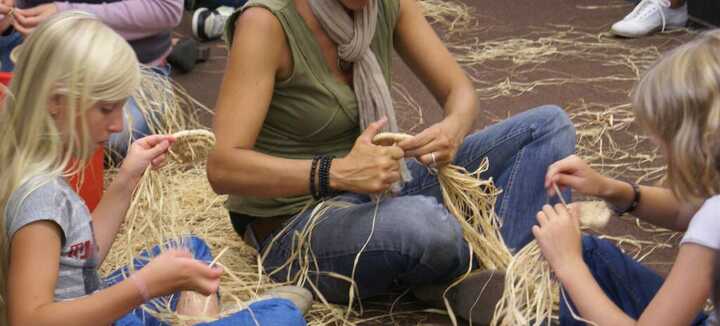 Atelier vannerie spiralée