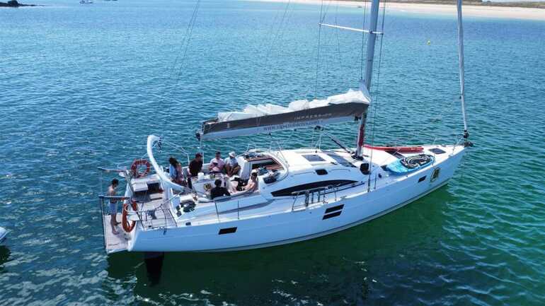 Pause à la grande plage de Houât