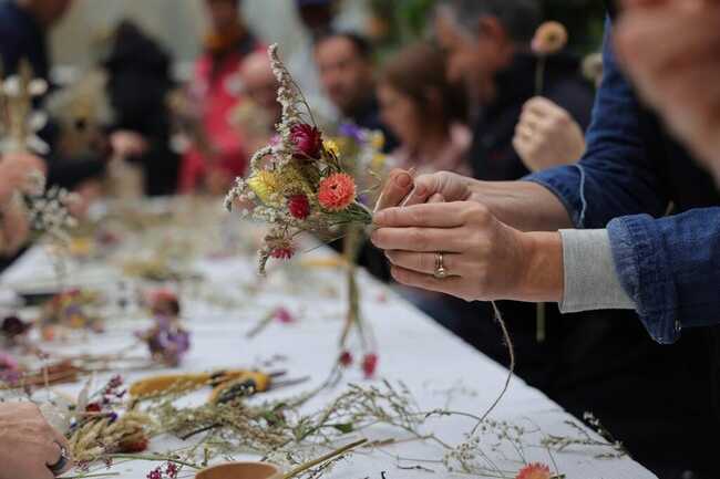 teambuilding composition florale locale chemins détournés