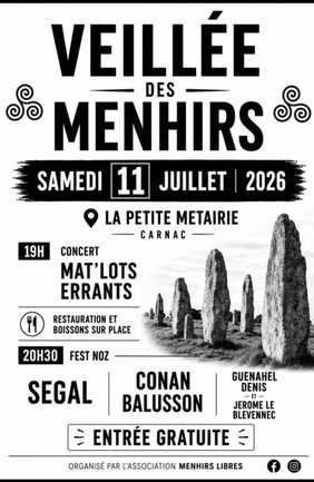 11 samedi - veillée des menhirs - fest noz - CARNAC