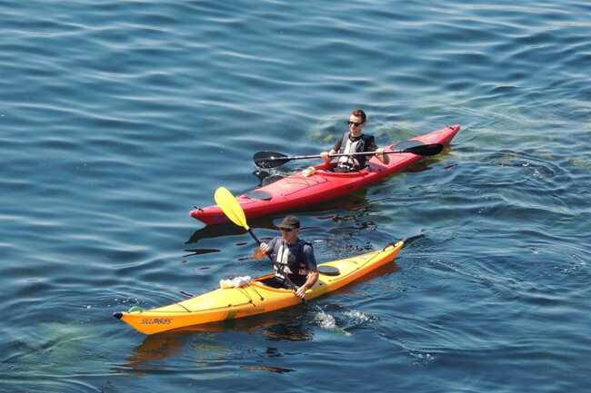 Kayak de mer base nautique ASNQuiberon Morbihan Bretgane Sud