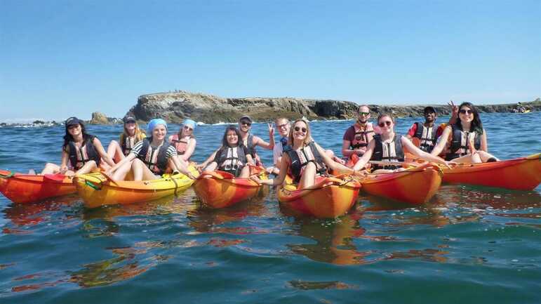 groupe Kayak Baie de Quiberon Morbihan Bretagne Base Nautique