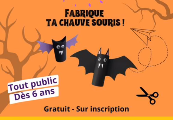 P’tit Atelier Créatif : Fabrique ta chauve-souris