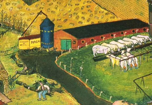 Exposition  autour des tableaux de Lucien Pouëdras