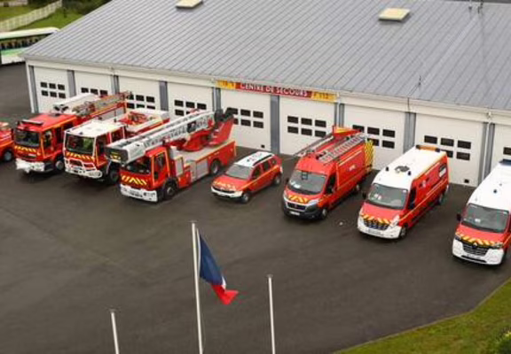 Visite du centre de secours de Carnac