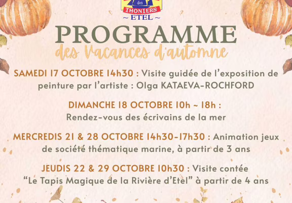 musée des thoniers - Etel - programme automne 2026