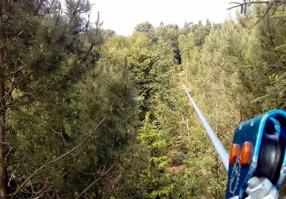 Tyrolienne de 150 mètres