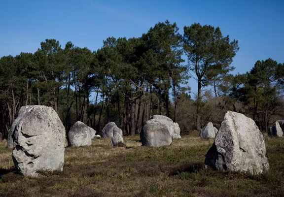 Vue-menhirs-Petit-train-touristique-Carnac-Morbihan-Bretagne-Sud