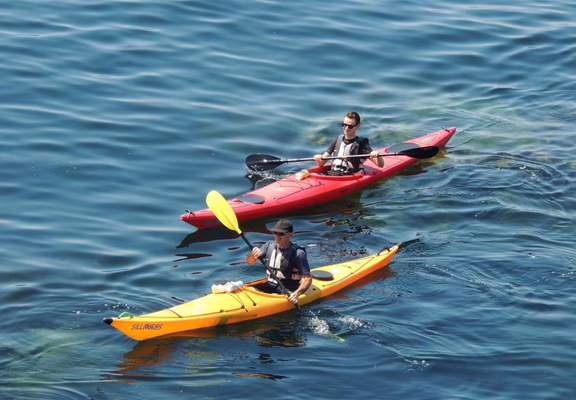 Kayak de mer base nautique ASNQuiberon Morbihan Bretgane Sud