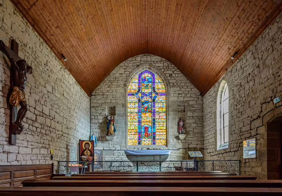 Chapelle Sainte Barbe-intérieur-Plouharnel-Morbihan-Bretagne-Sud